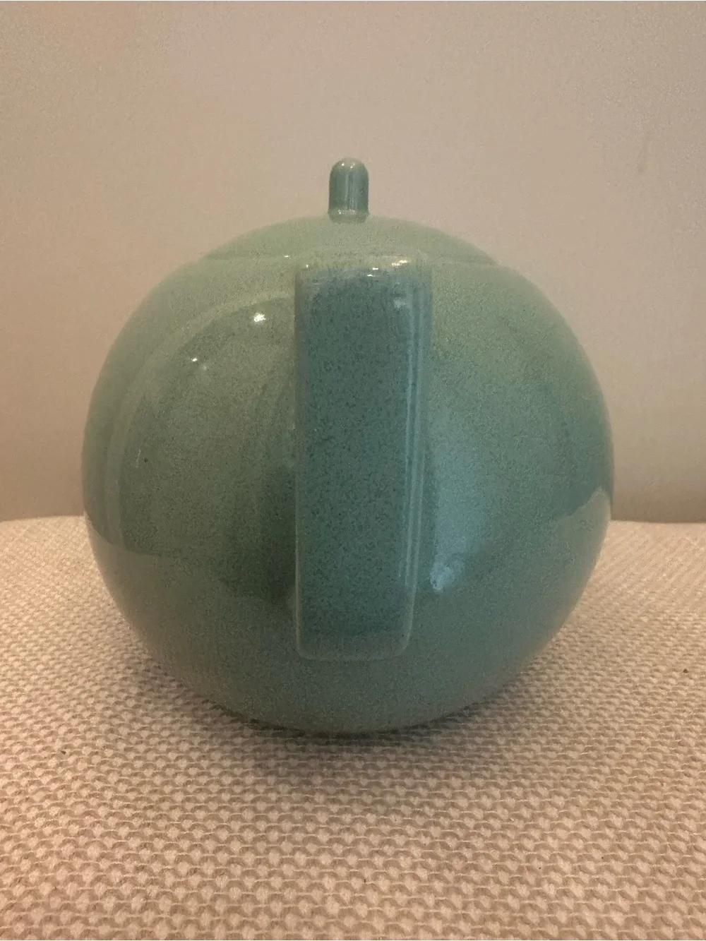 Vintage Sasaki Colorstone Tea Pot VERT DE GRIS Vignelli Designs Green 80s Retro